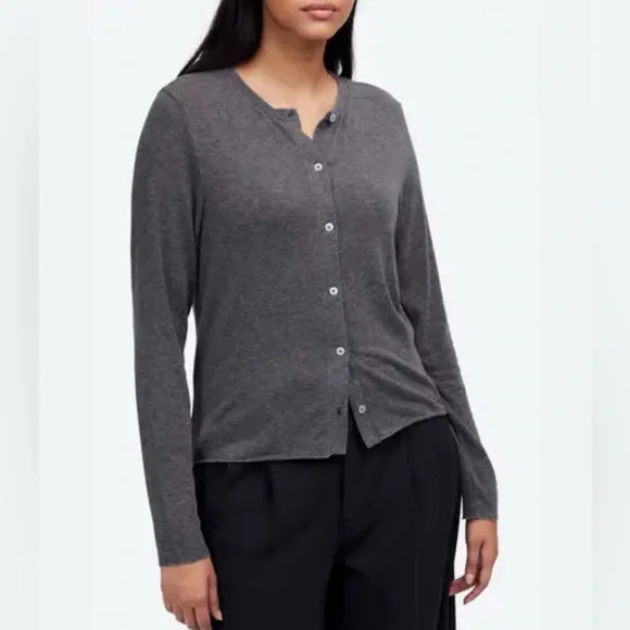 Banana Republic Charcoal Cardigan - Picture 1 of 4